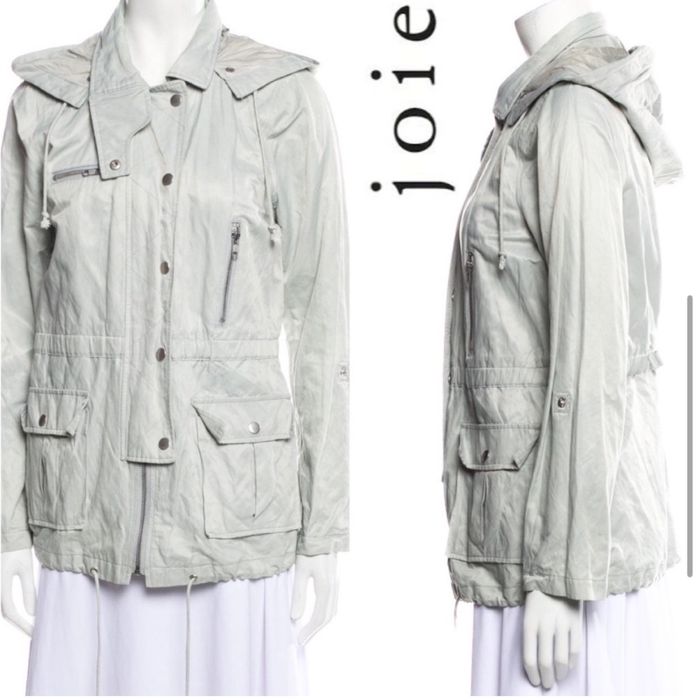 Mint Green Joie Hooded lightweight jacket